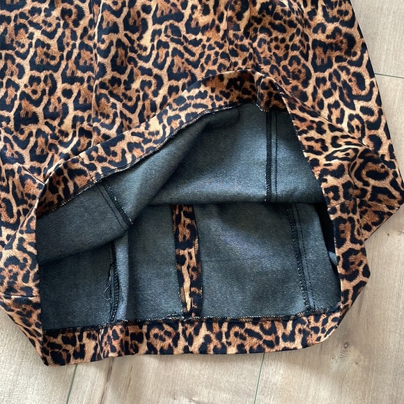 Zara Bodycon Cheetah Leopard Animal Print Mini Dress Sz S - Picture 5 of 7